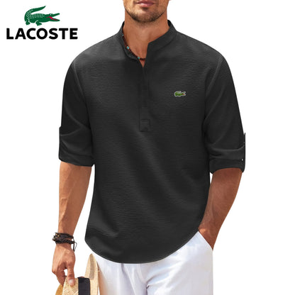 Maglietta Henley a Maniche Risvoltate || SALDI DI LIQUIDAZIONE