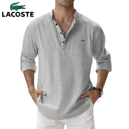 LCT | Chemise Homme Col Tunisien Élégance Old Money