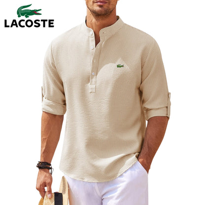 Maglietta Henley a Maniche Risvoltate || SALDI DI LIQUIDAZIONE