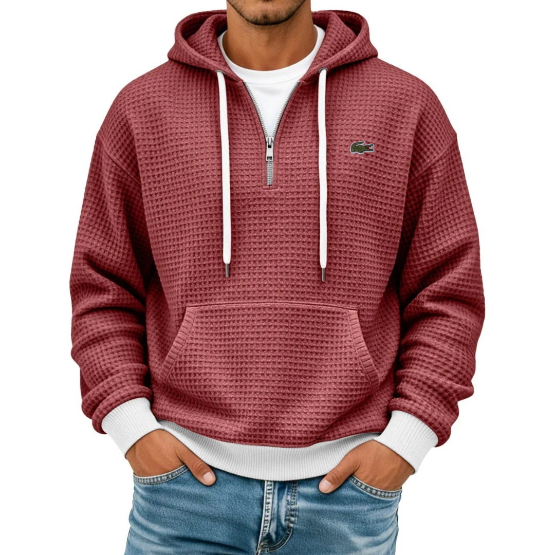 Sweat Texturé à Demi-Zip – Solde d'hiver