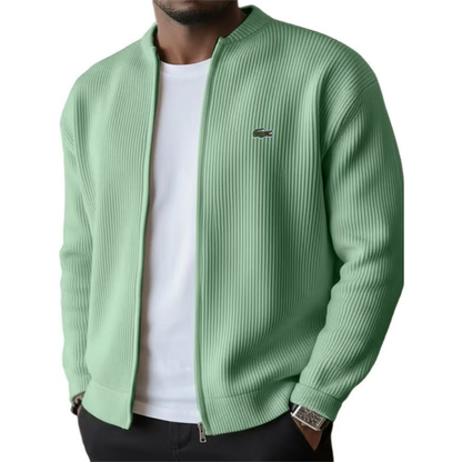 Veste Homme Zippée à Texture Côtelée || Style Élégant