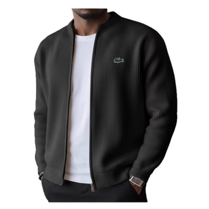 Veste Homme Zippée à Texture Côtelée || Style Élégant