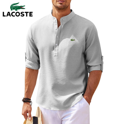 Maglietta Henley a Maniche Risvoltate || SALDI DI LIQUIDAZIONE