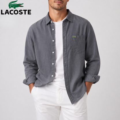 Chemise Oxford Homme Manches Longues Boutonnée