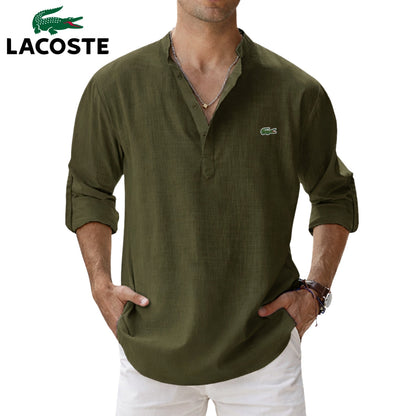 LCT | Chemise Homme Col Tunisien Élégance Old Money