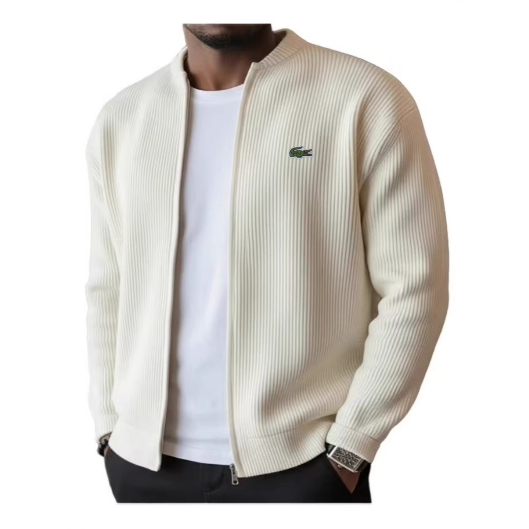 Veste Homme Zippée à Texture Côtelée || Style Élégant