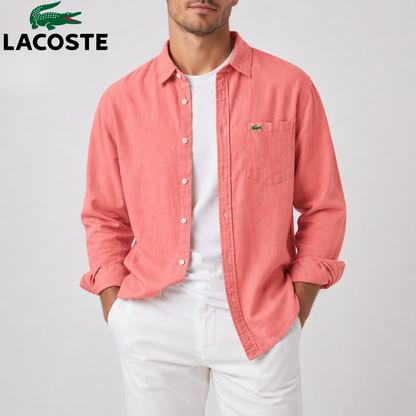 Chemise Oxford Homme Manches Longues Boutonnée