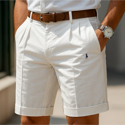 RL™ | Short Chino Homme à Pinces Ourlet Retroussé — 1 Acheté = 1 Offert