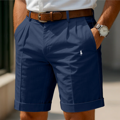 RL™ | Short Chino Homme à Pinces Ourlet Retroussé — 1 Acheté = 1 Offert